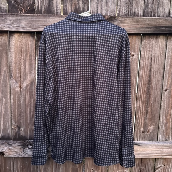 Johnston & Murphy plaid buttoned button downn shirt, size large - Picture 4 of 6